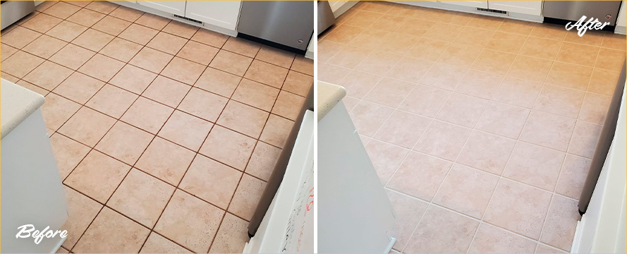 Floor Restored by Our Professional Tile and Grout Cleaners in Atlantic Beach, NC