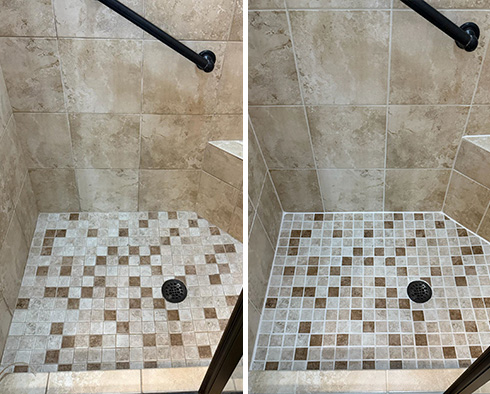 Shower Restored by Our Tile and Grout Cleaners in Bolivia, NC 