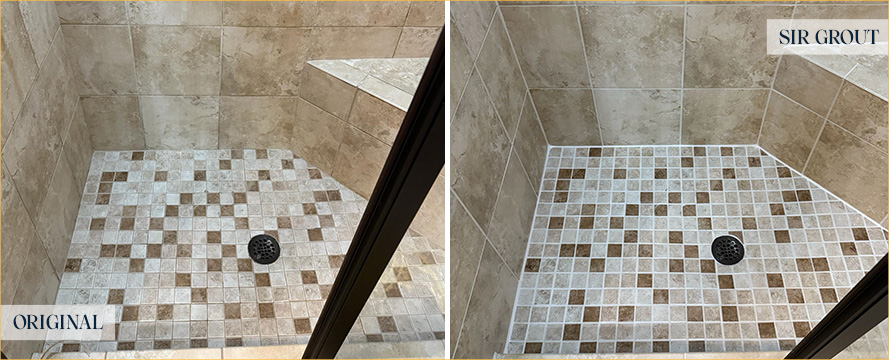 Shower Restored by Our Expert Tile and Grout Cleaners in Bolivia, NC