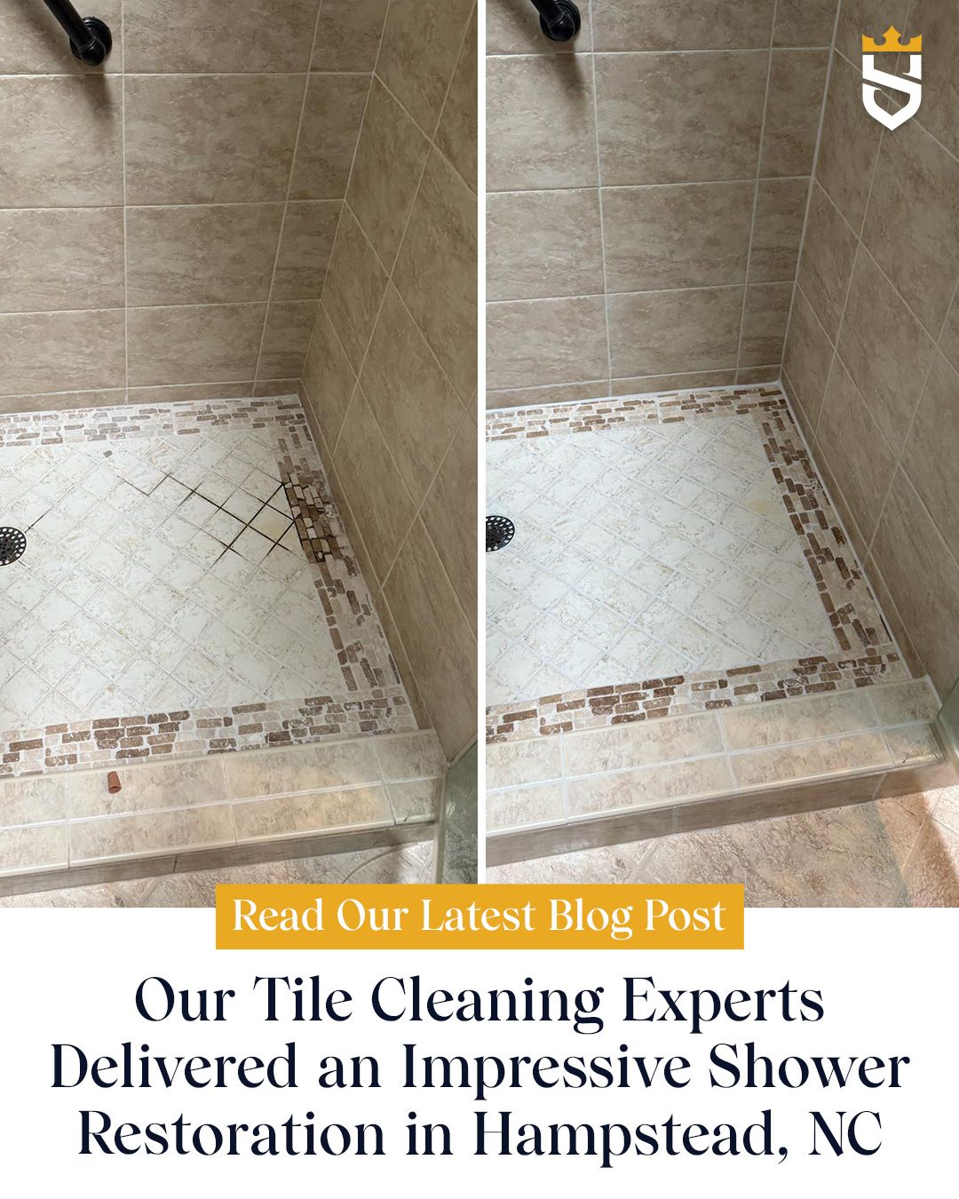 Our Tile Cleaning Experts Delivered an Impressive Shower Restoration in Hampstead, NC
