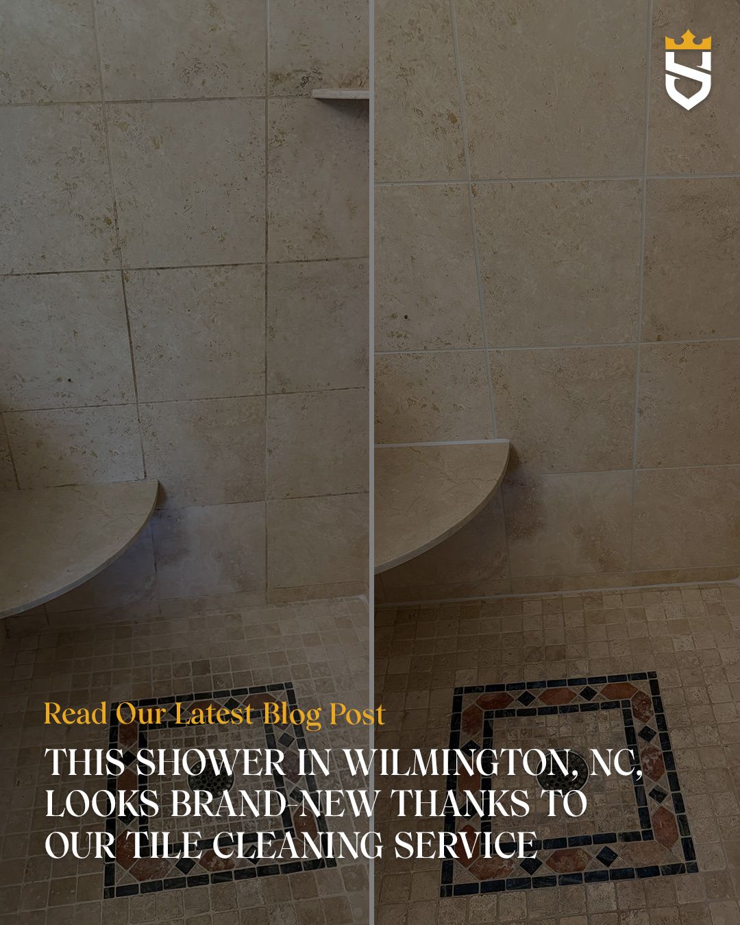 This Shower in Wilmington, NC, Looks Brand-New Thanks to Our Tile Cleaning Service